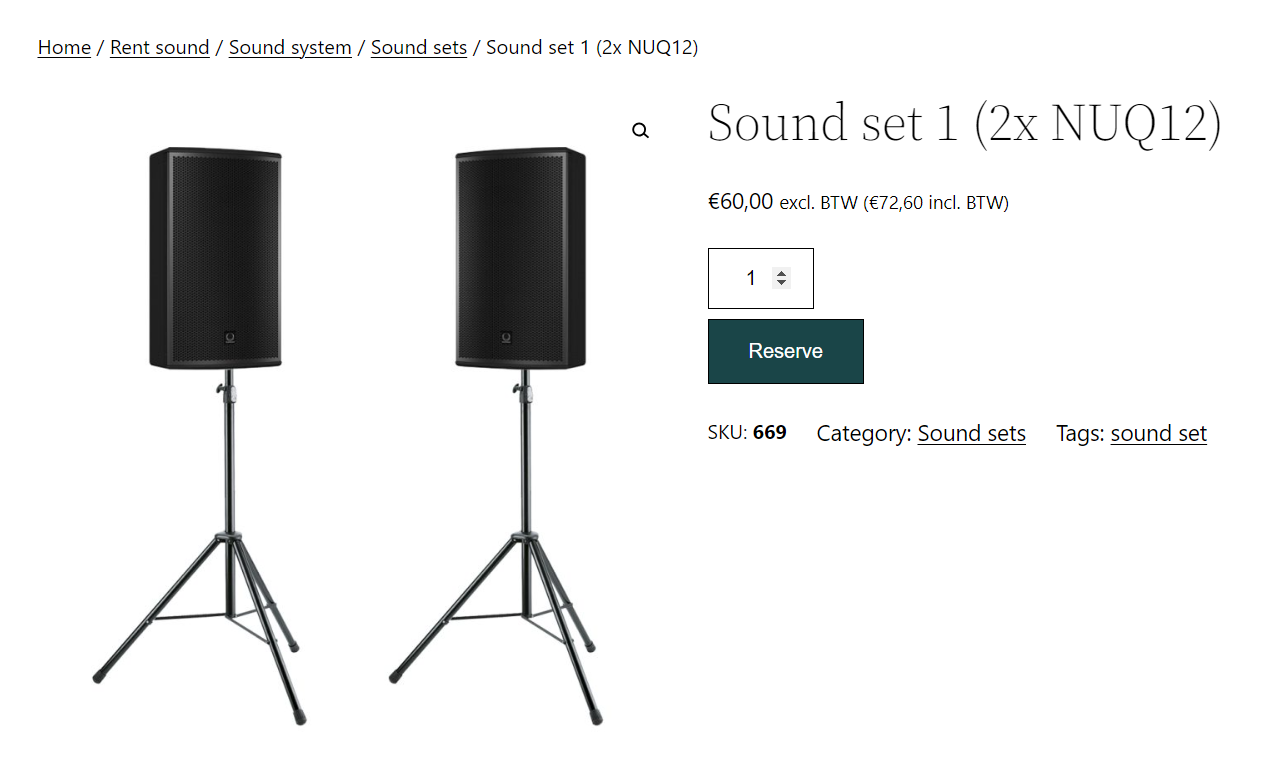 Product without discount